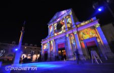 Giaveno: videomapping sulla chiesa di San Lorenzo