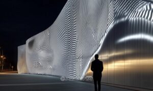 Illuminazione architetturale di design su superfici industriali