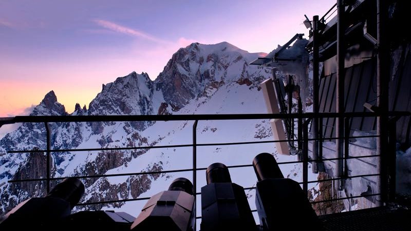 Proiezioni sul Monte Bianco