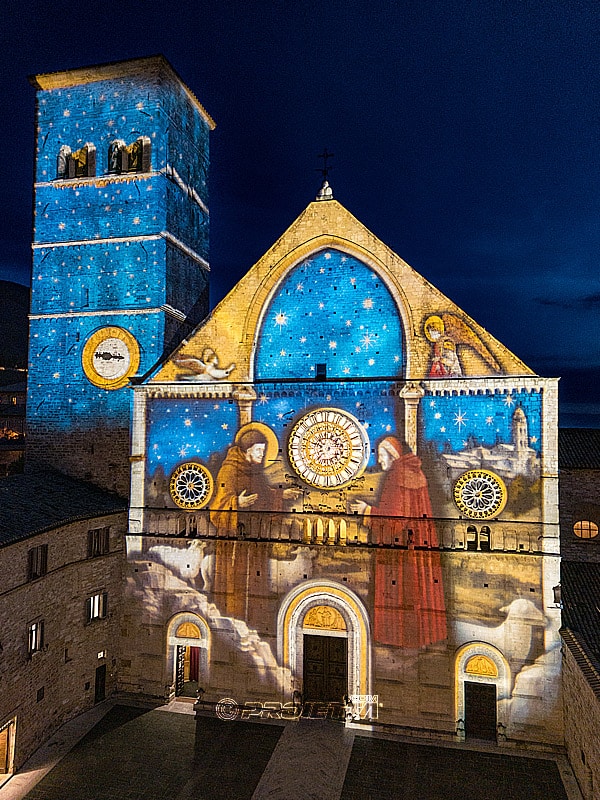Proiezioni Architetturali ad Assisi sulla chiesa di SAn Rufino