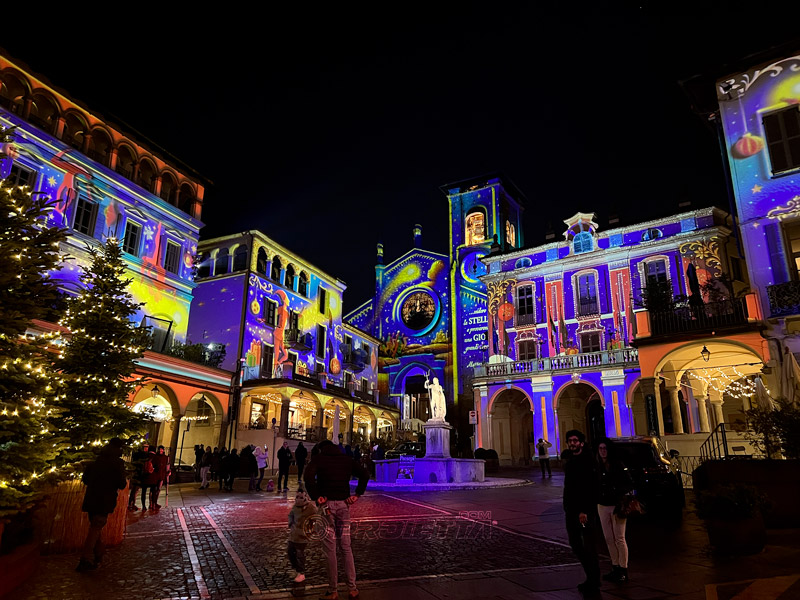 Scenografia di proiezioni e video mapping a Moncalieri