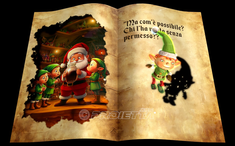 Libro Magico Proietta storia di Natale