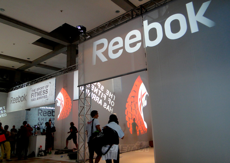 Proiezioni per fiere ed eventi Reebok