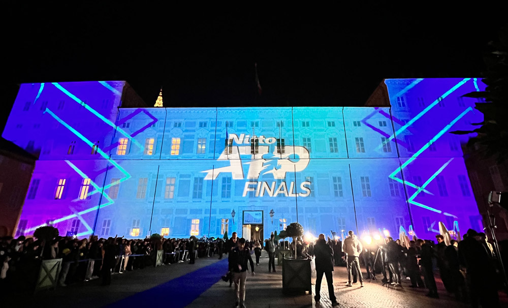 ATP Finals di Torino video mapping