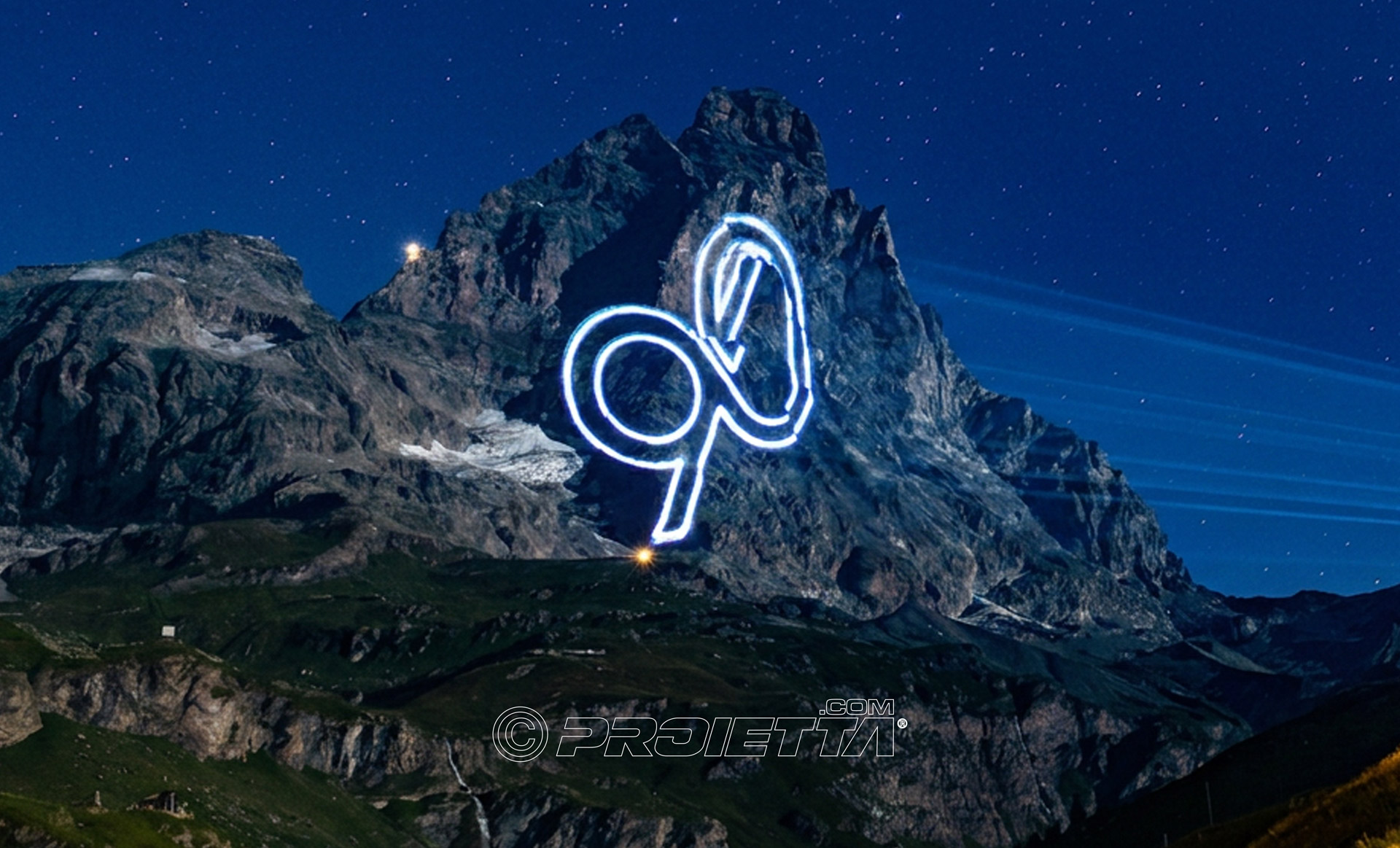 Proiezioni laser - Cervino 2026