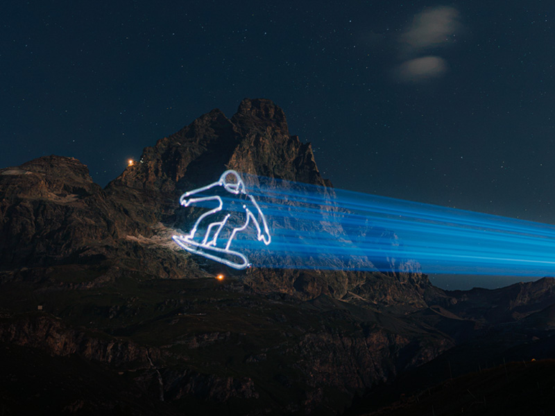 laser-cervino-snow Snow laser Cervino Proietta